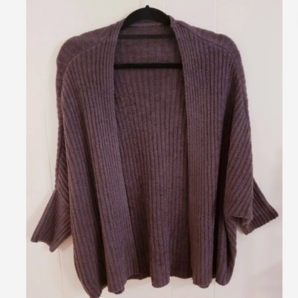 Barefoot Dreams Cozychic Lite Ribbed Shrug Cardigan Sm